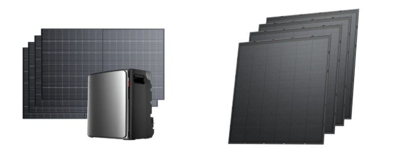 EcoFlow STREAM Ultra Balcony Power Plant 3000W PV Input 3840Wh Plug-in Solar Battery + 4 x 500W & 4 x 250W Rigid Solar Panels