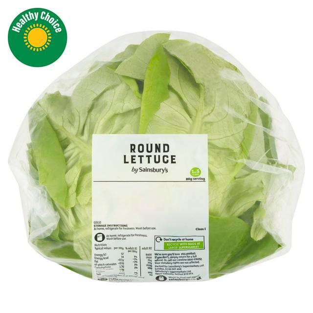 Sainsbury's Lettuce, Round / Sainsbury's Sweet Gem Lettuce x2-£0.85 ( Nectar Price)