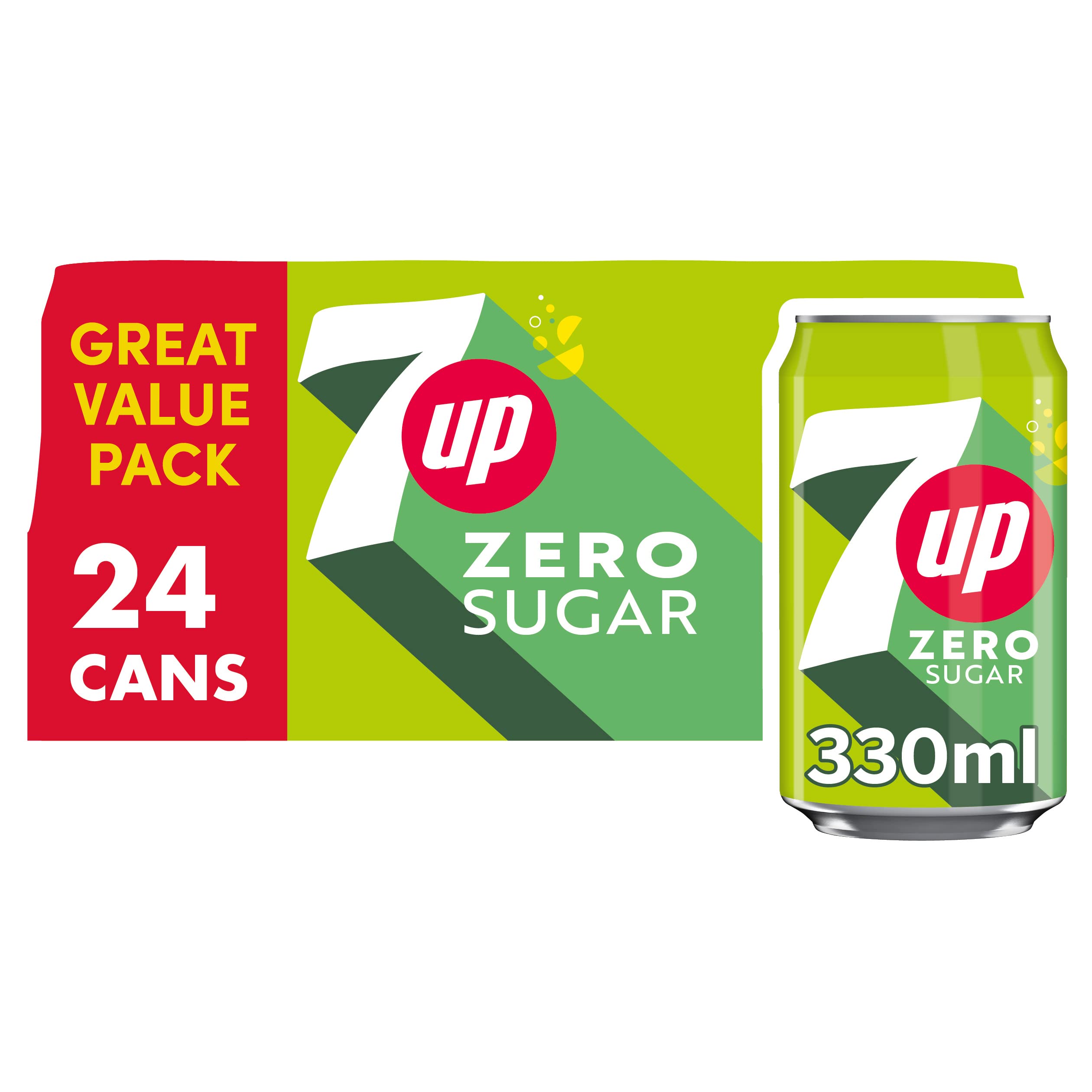 7UP Zero Lemon & Lime Cans 24 x 330ml ( £6.36 - £7.11 with s&s)