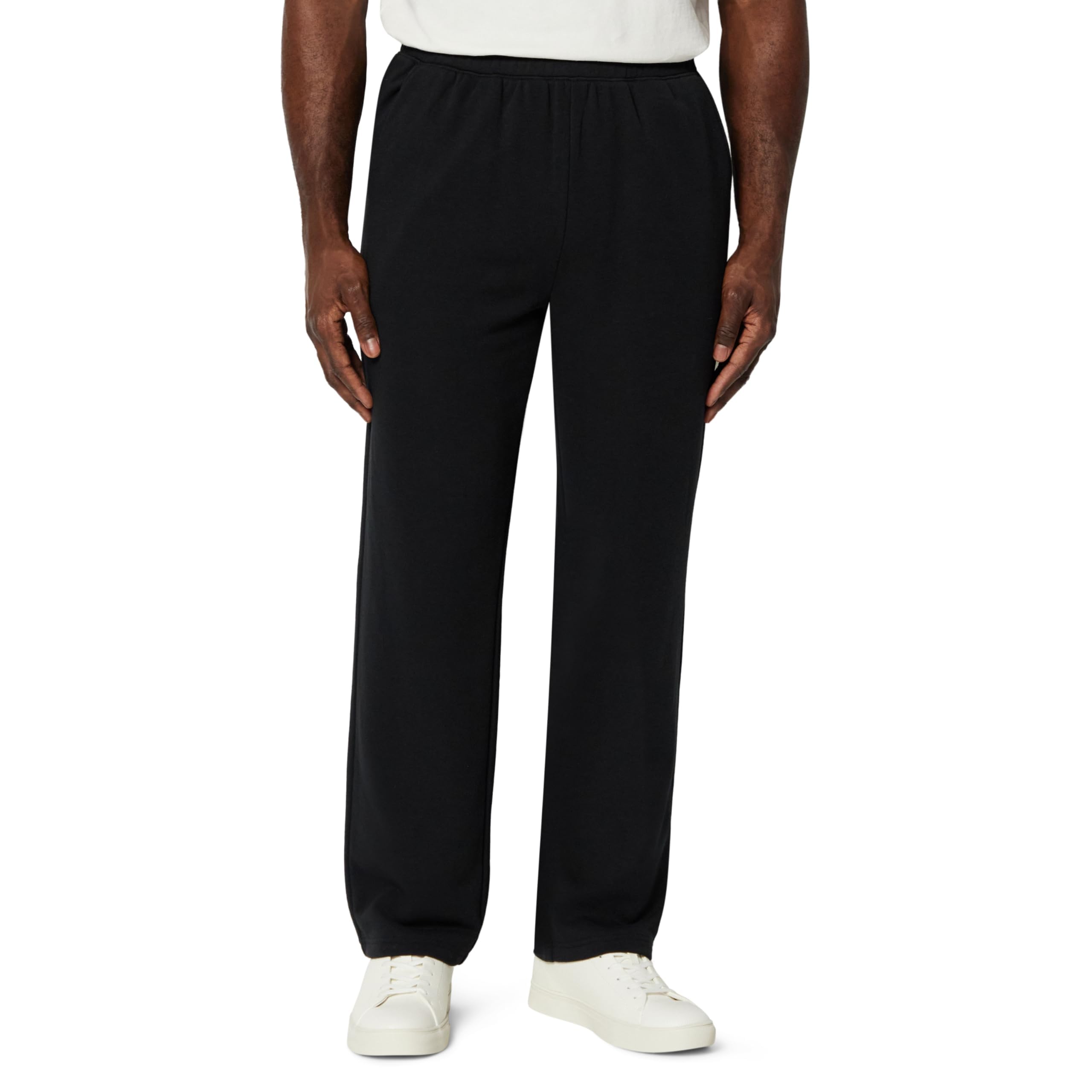 Amazon Essentials Men's Regular-Fit Soft Cotton Open-Hem Sweatpants L