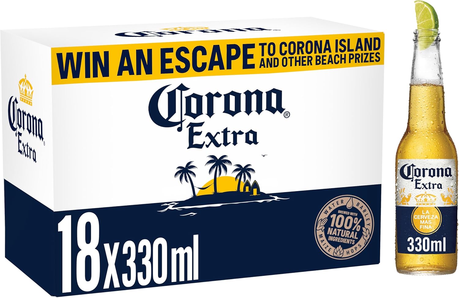 Corona Extra Lager Beer 18 x 330ml Bottles (£13.10 Subscribe & Save) W/Voucher
