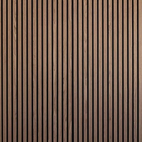 STRIVO Acoustic Slat Panel - 600mm x 2400mm (Walnut / Black Oak / Dark Grey Oak) - Sold by The Panel Company