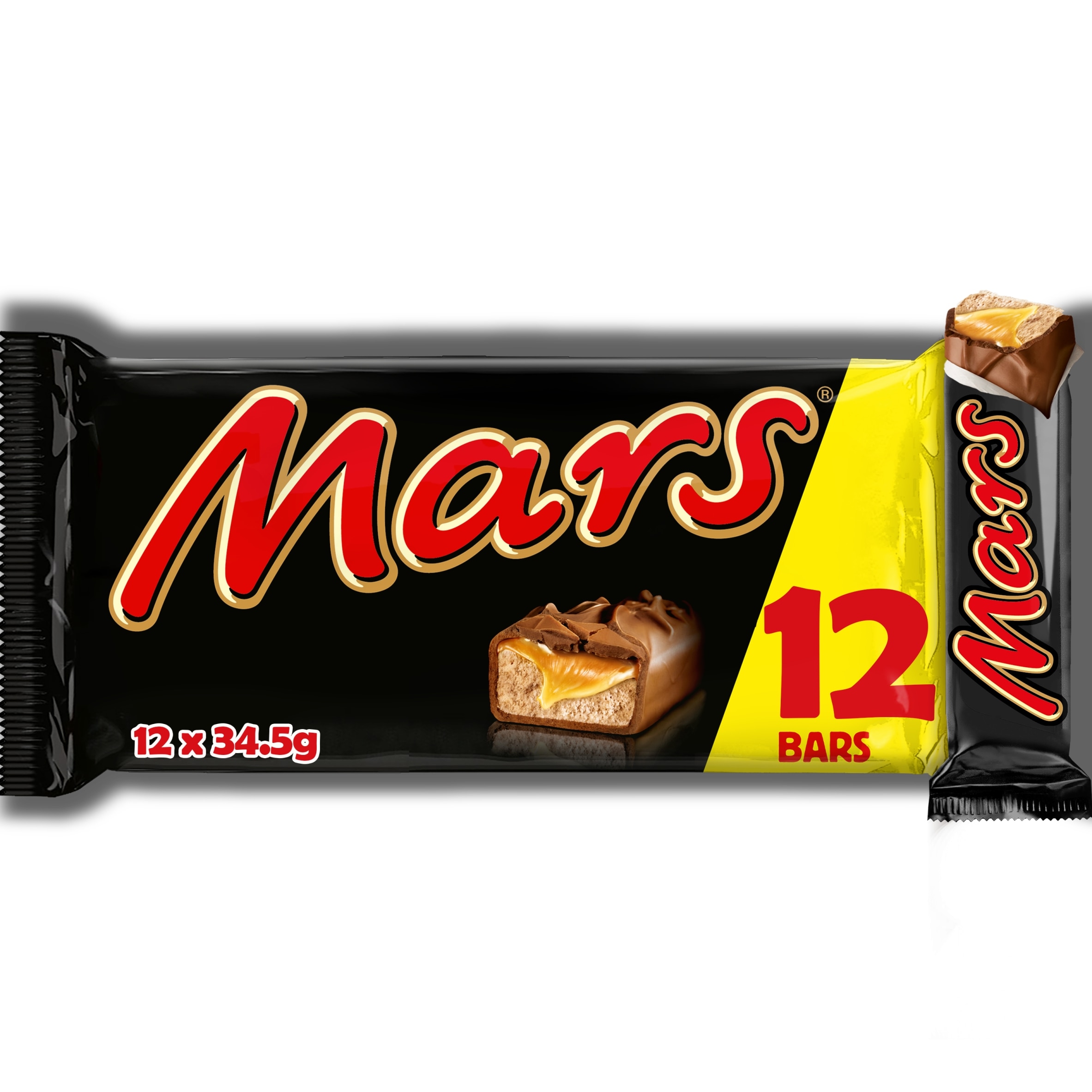 Mars Milk Chocolate Nougat and Caramel Centre Bar 12 x 34.5g - Clubcard Price