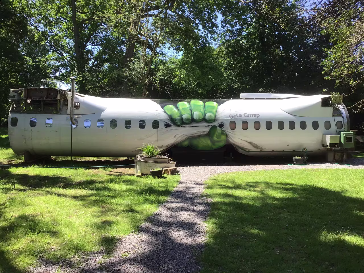 1 Night Stay on a Plane with Hot Tub via Airbnb | Somerset | 4 People | e.g 13 Sept 2026 - September-December Dates