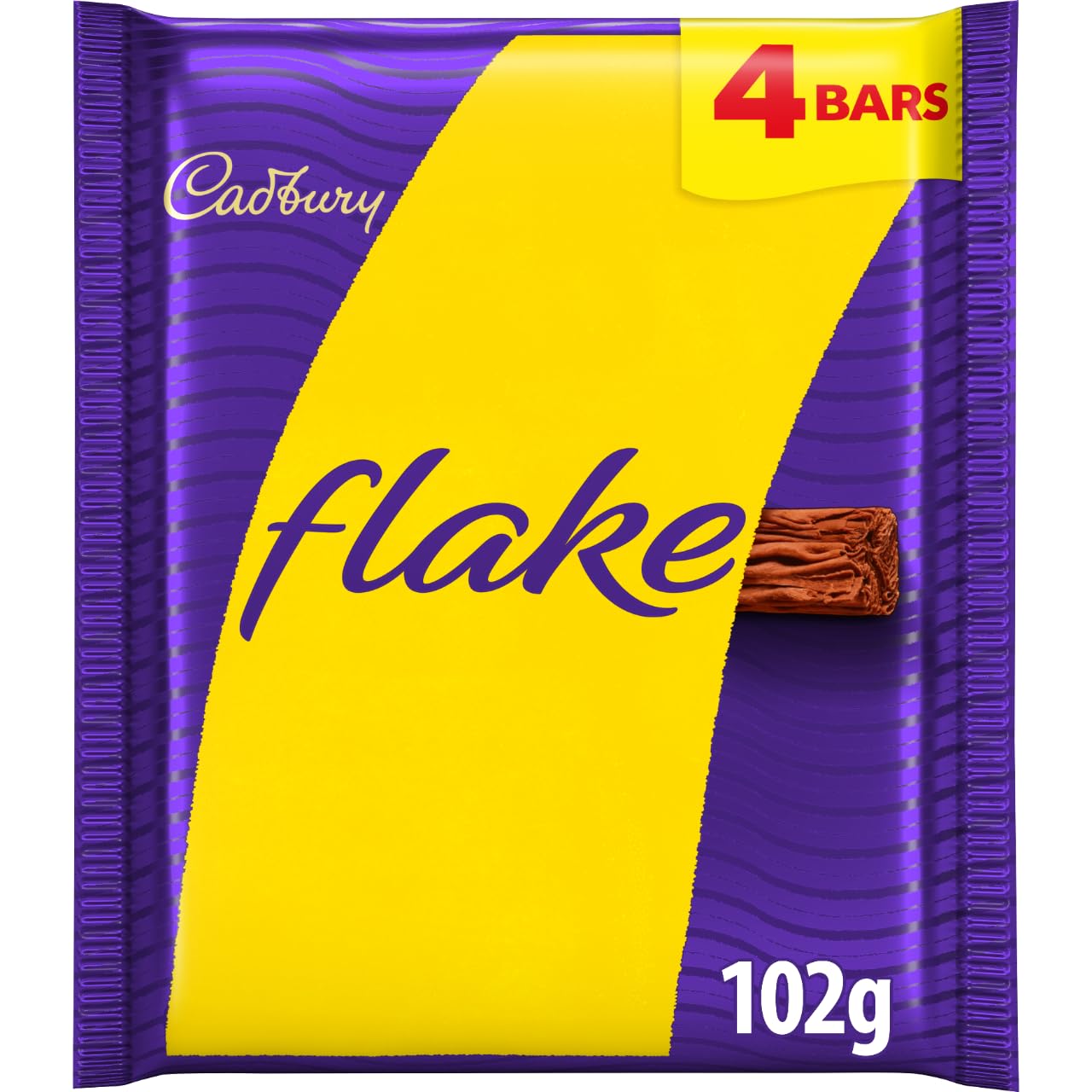 Cadbury Flake Chocolate Bar, 4 x 25.5g (£1.27/£1.42 S&S)