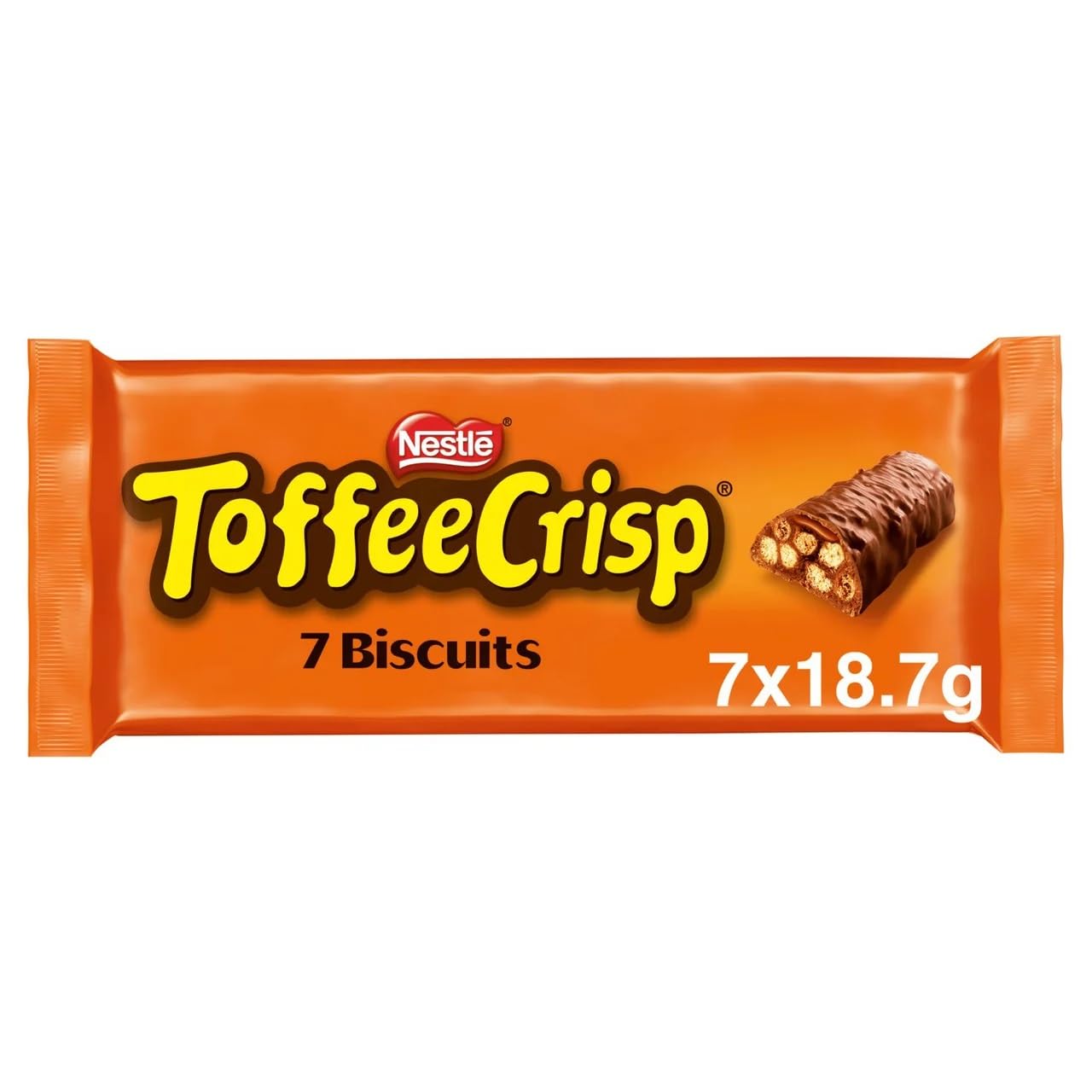 Toffee Crisp Chocolate Biscuit Bars Multipack - (7 x 18.7g) 95p / 85p on S&S