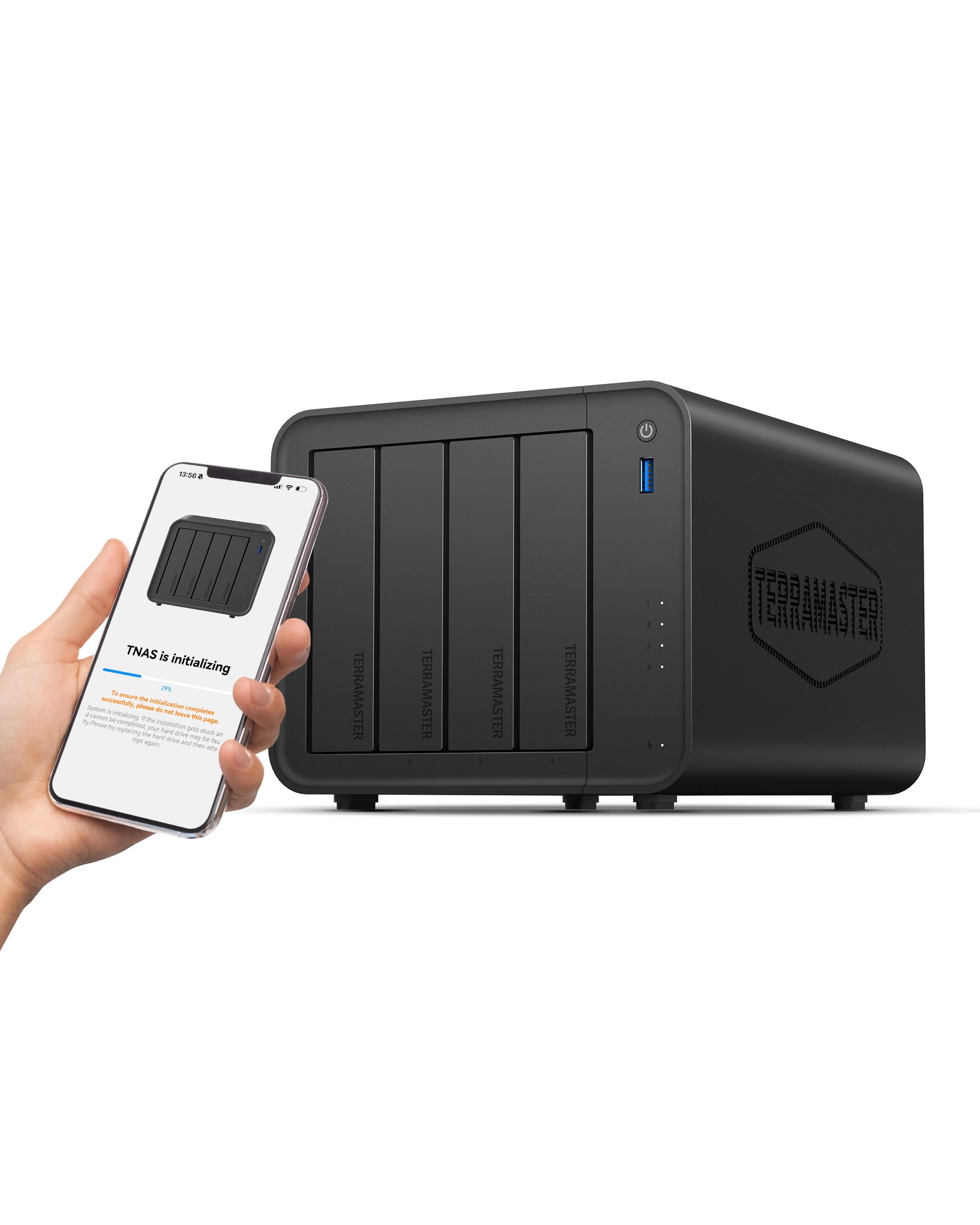 TERRAMASTER F4-425 4-Bay NAS Storage – Intel x86 Quad-Core CPU, 4GB RAM, 2.5GbE LAN, Network Attached Storage Sold by Terramaster / FBA
