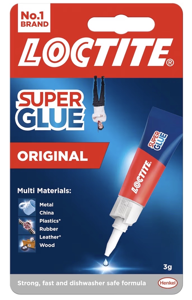 Loctite Universal Strong All Purpose Super Glue 1 x 3g (S&S £1.35 - £1.28)