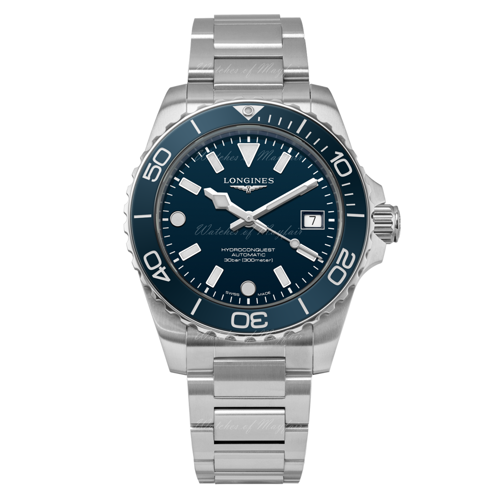 Longines HydroConquest Automatic Watch 39 mm (L3.779.4.96.6) 5Yrs Warranty (Potential £1412 w/Signup Newsletter)