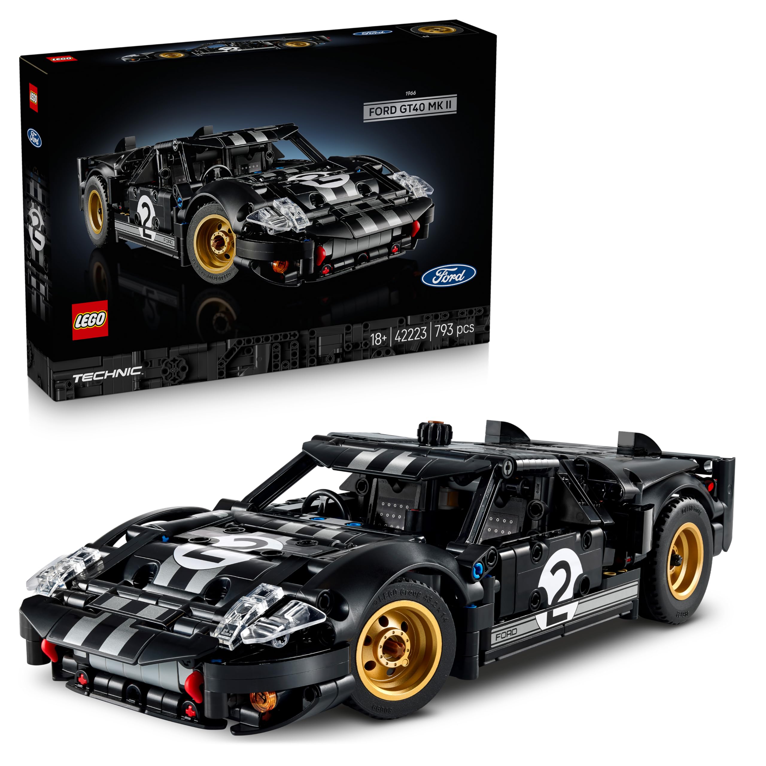 LEGO Technic 1966 Ford GT40 MKII 42223