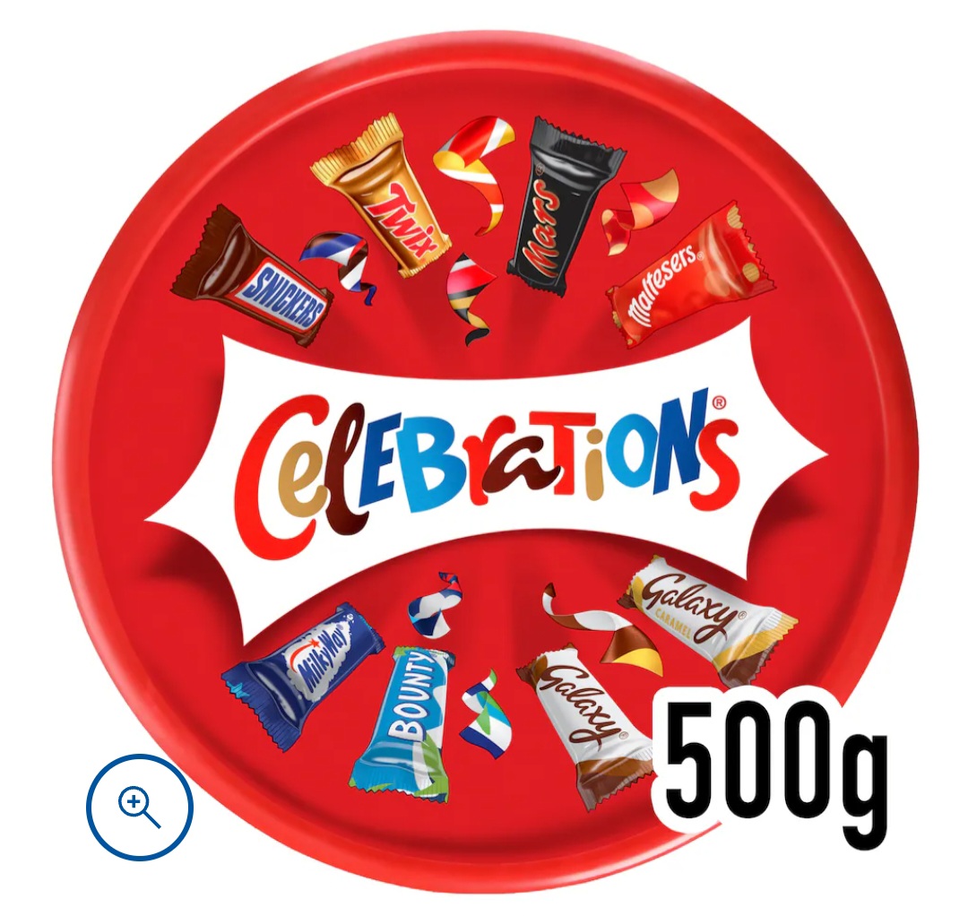 Celebrations Milk Chocolates Sharing Gift Tub 500g - Clubcard Price