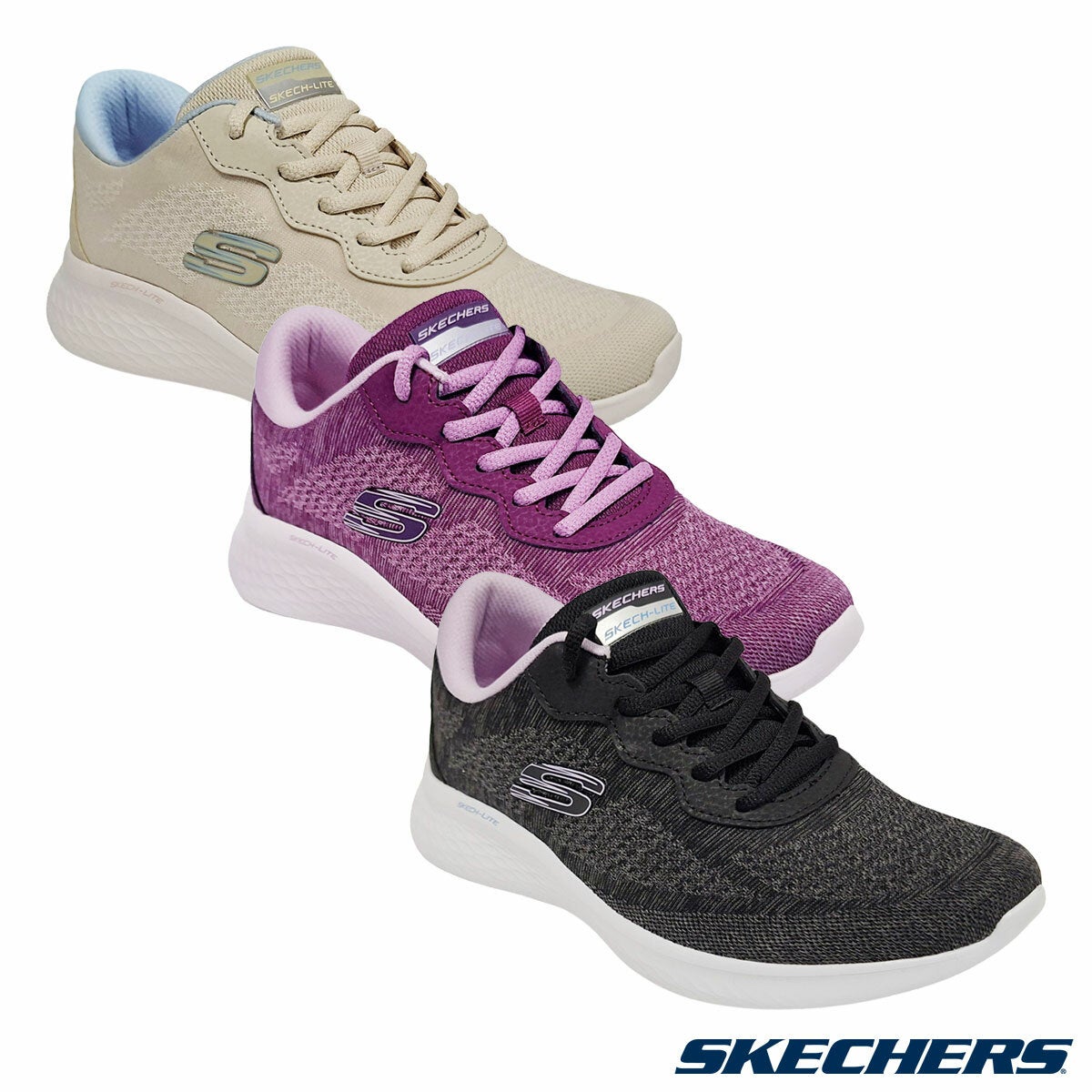 Skechers Ladies Lite Pro Trainer 3 Different Colours Sizes 4-8 - Instore