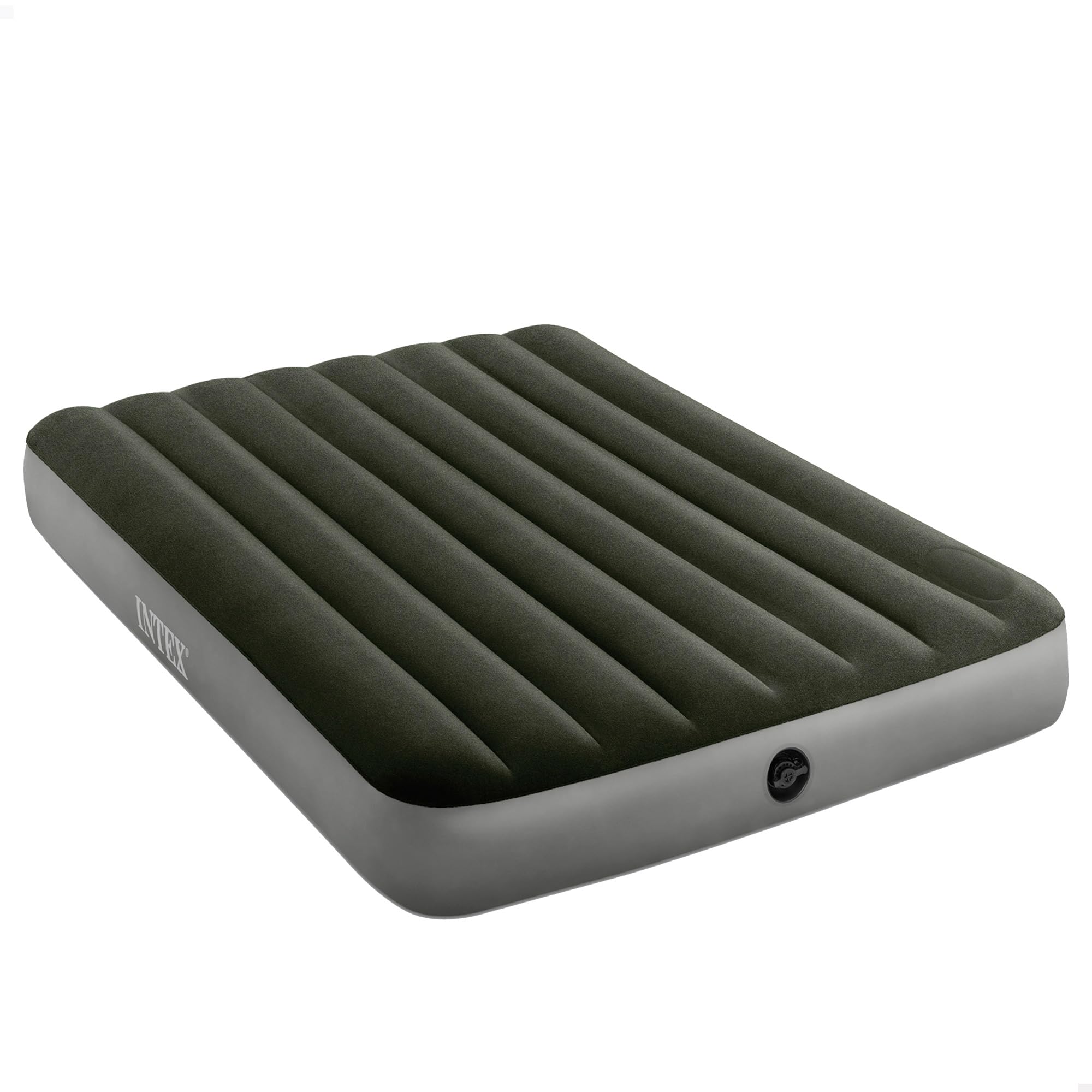 Intex Full Dura-beam Downy Airbed - Double camping mattress With built-in foot pump