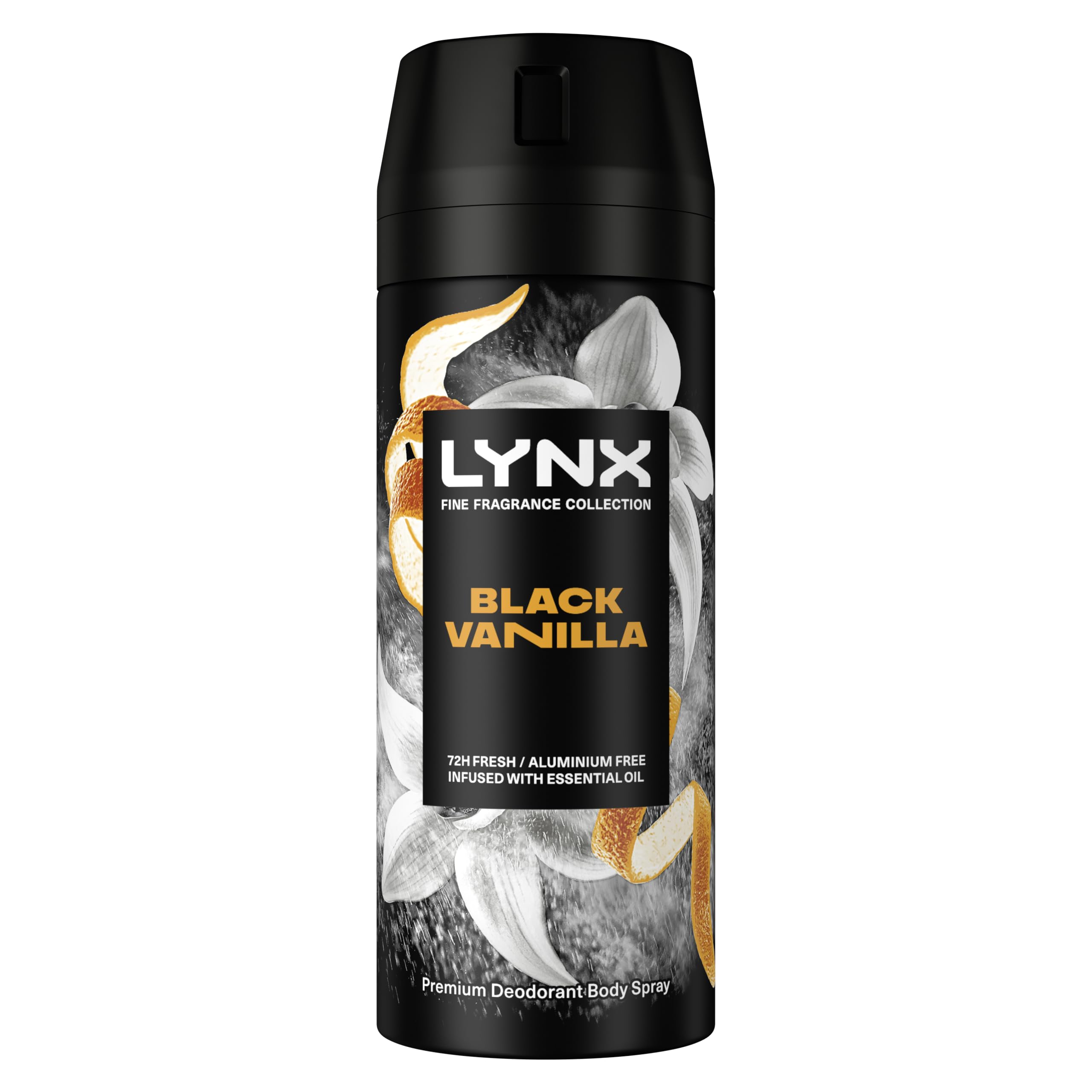 Lynx Fine Fragrance Collection Black Vanilla Premium Body Spray 150 ml w/Voucher