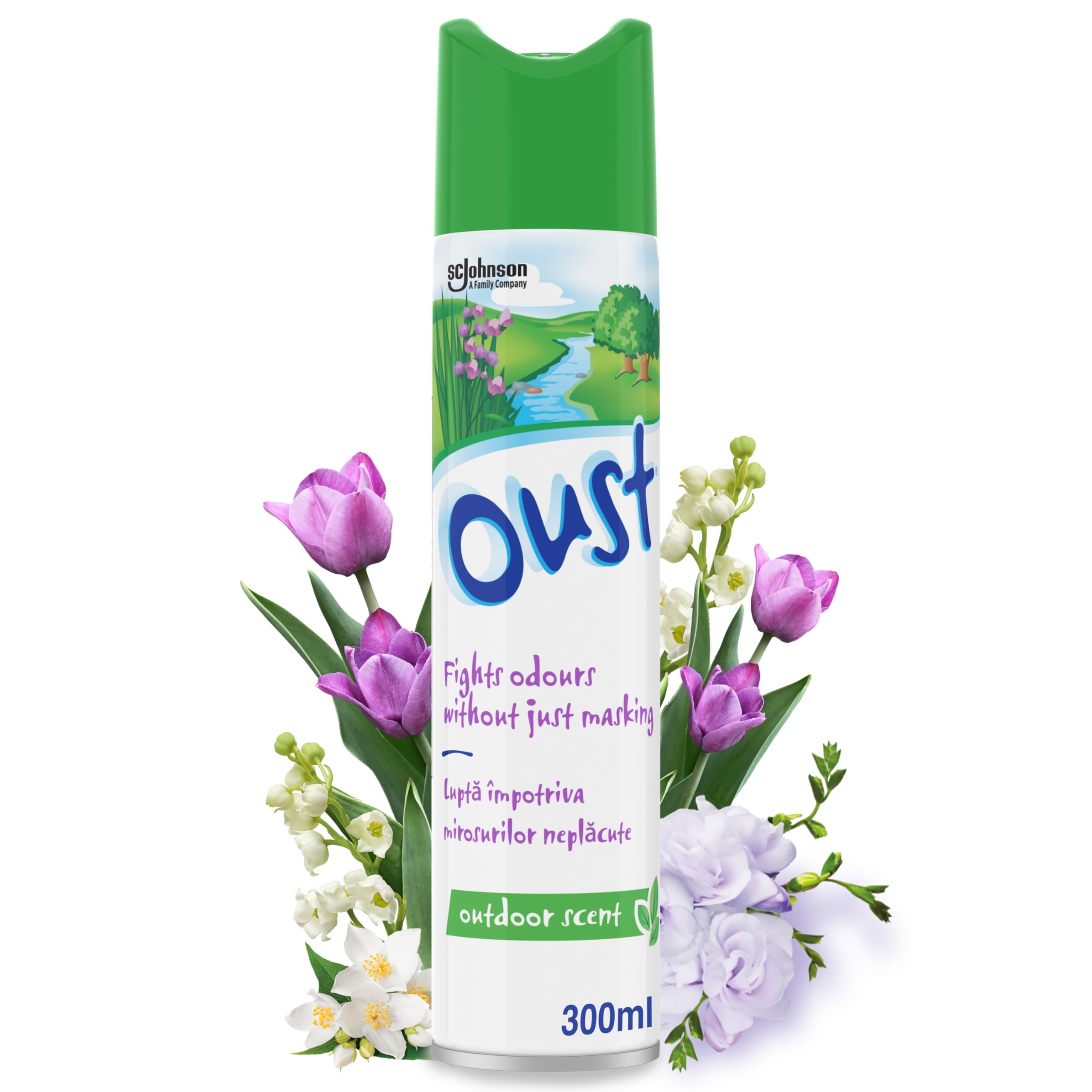 Oust Odour Eliminator Air Freshener Outdoor Scent, 300ml (98p/£1.03 S&S - or 86p/91p with 10% S&S Voucher)