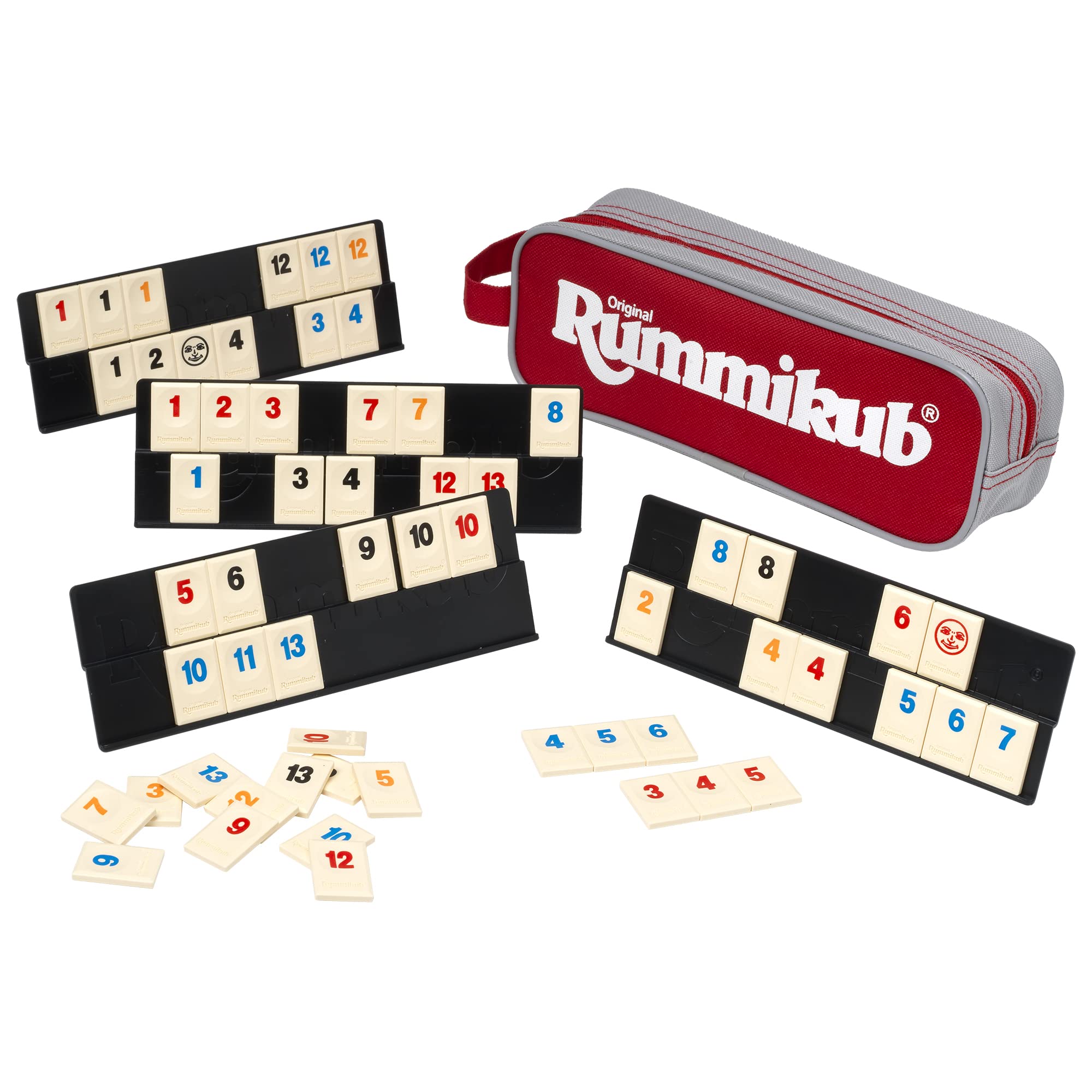 Rummikub Mini Pouch Family Strategy Game - for 2-4 Players, Ages 7+