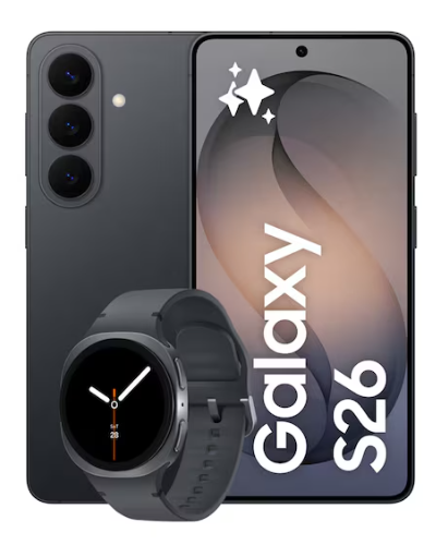 Samsung Galaxy S26 12GB 256GB Black Smartphone, 3 Year Extended Warranty + Claim Watch8 (Delayed Dispatch)