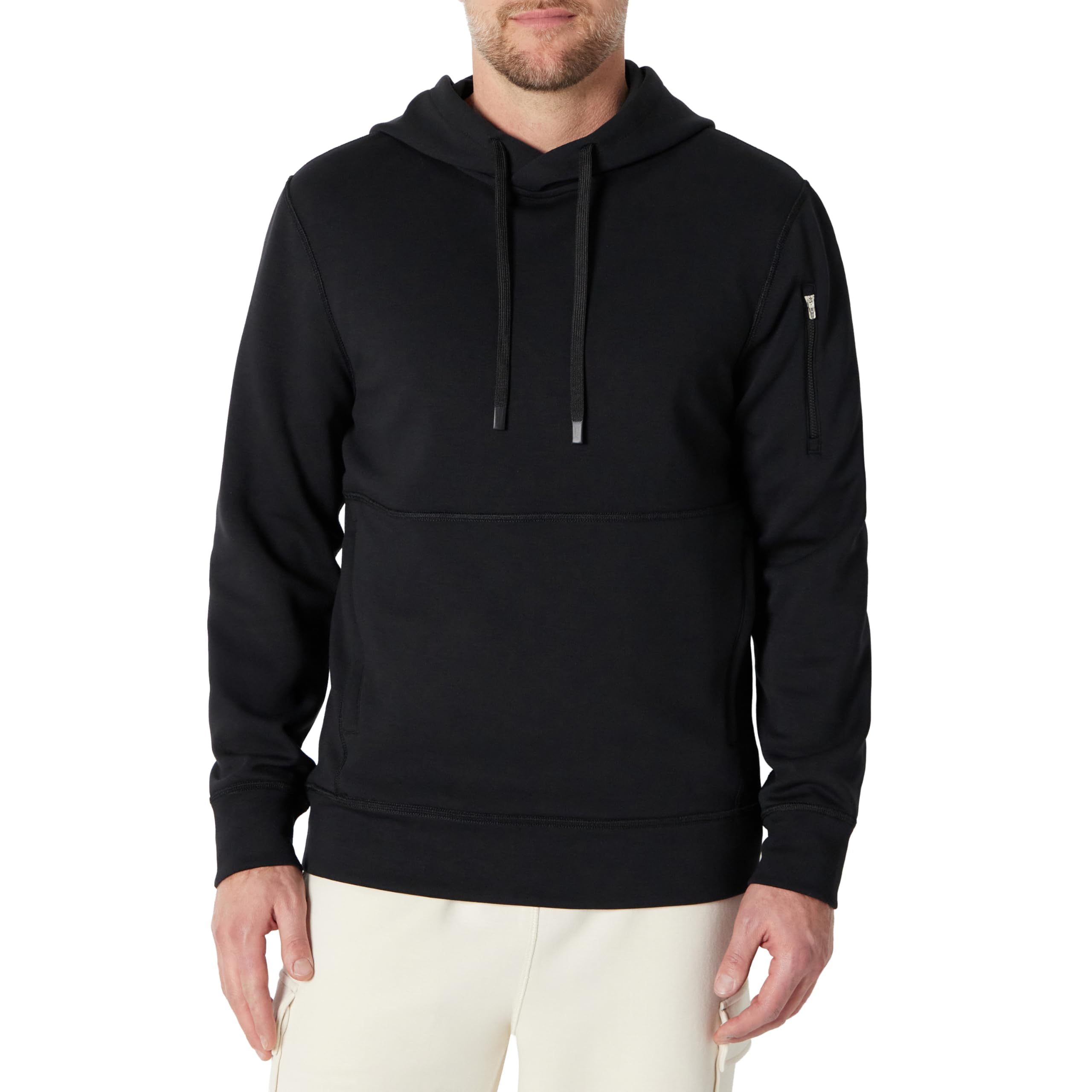 Amazon Essentials Men's Athletic Relaxed-Fit Hoodie with Kangaroo Pocket in XL Black (others sizes/colours similarly priced £6-8))