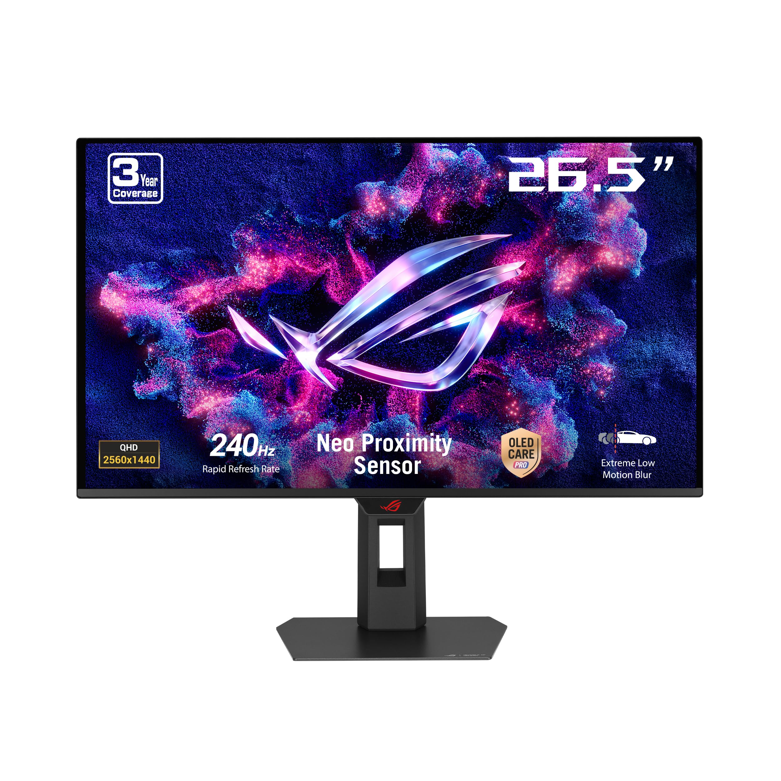 ASUS ROG Strix OLED XG27AQDMES gaming monitor ― 27-inch 1440p 240 Hz, 0.03ms, Care Pro, ELMB, G-SYNC, 99% DCI-P3, and DisplayWidget Center