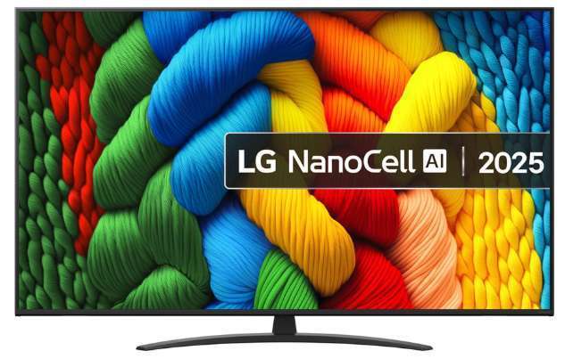 LG 65NANO81A6A 65" NanoCell 4K TV, 2025, 1 Year Warranty With BLC or £313.58 With HSD/Totum/Unidays/EPP