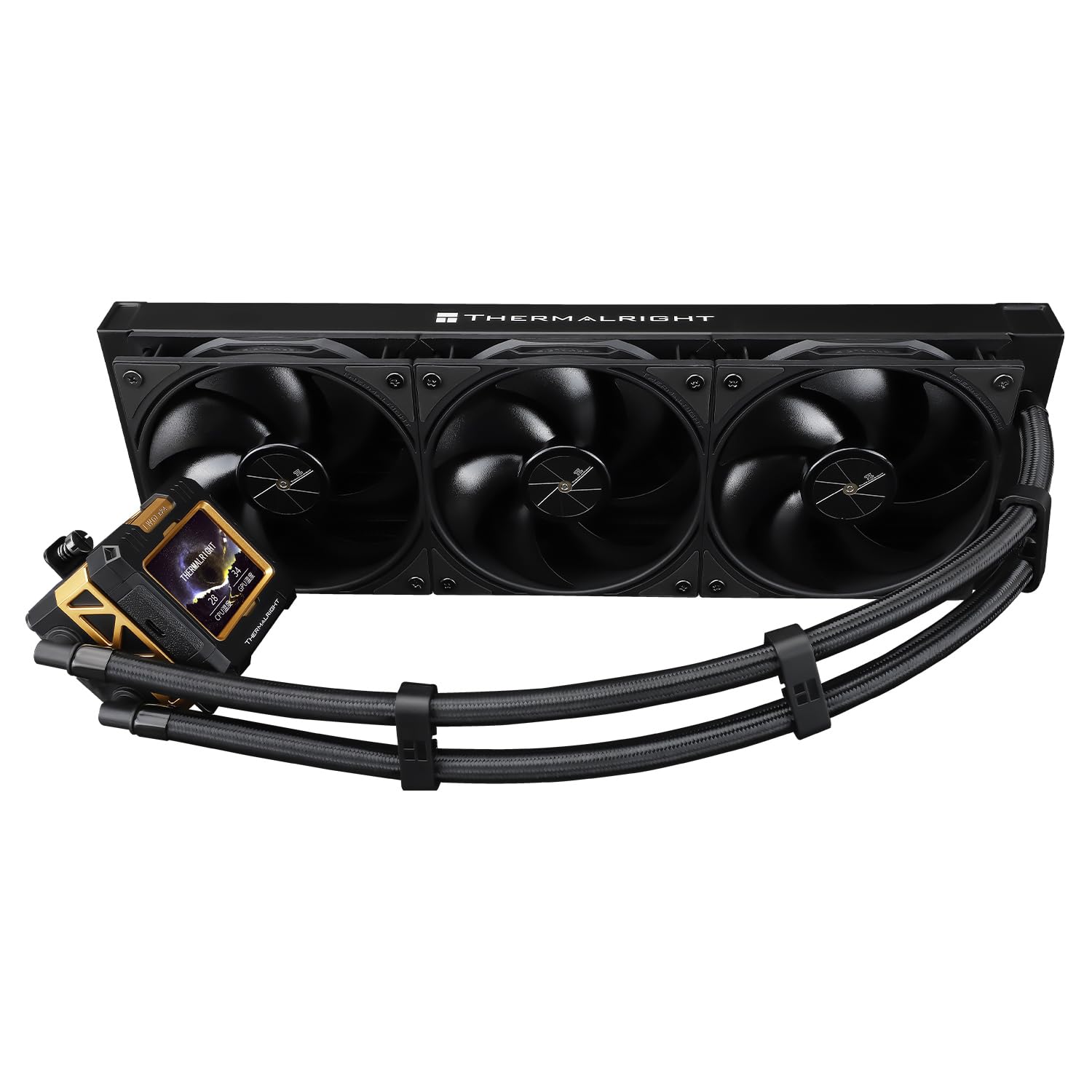 Thermalright FW 360 Black CPU Water Cooler, 3 PWM Fans Water Cooling System, IPS LCD Screen with 320*240 Resolution Sold by deliming321 /FBA