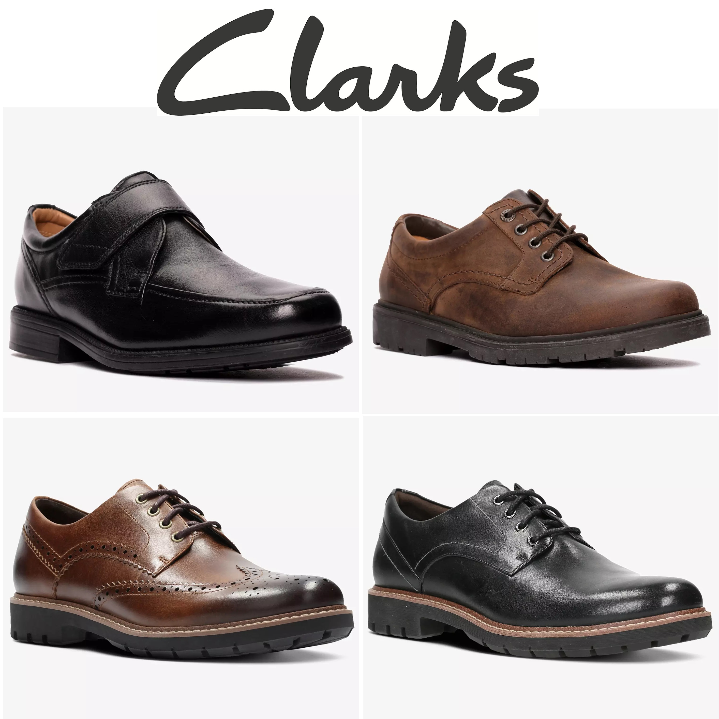 Up to 60% off Sale + Buy Any Adults' Shoes & Get Selected Sale Shoes for £10 - E.g. Clarks Lane Stride Brown Leather Men's Shoes - 2 for £40
