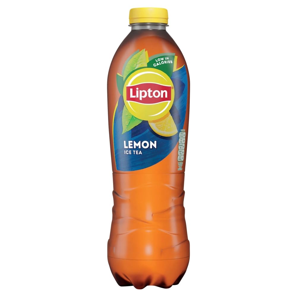 Lipton Lemon Bottled Ice Tea 1.25 L, low calorie soft drink, 100% black tea extract / £2 for 2