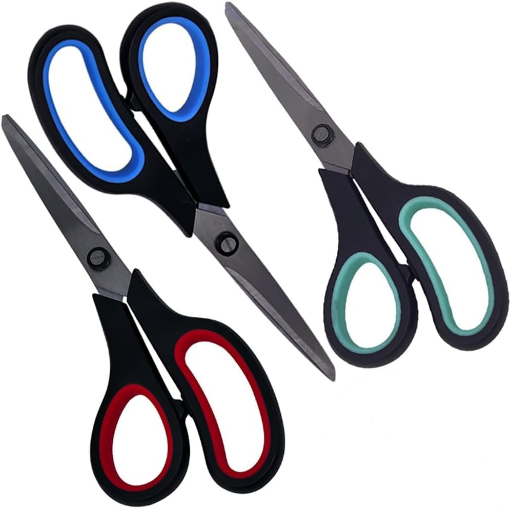 Multipurpose Heavy Duty Scissors with Comfort Grip Handles and Ultra Sharp Blades Pack Of 3 At Checkout Haul Global