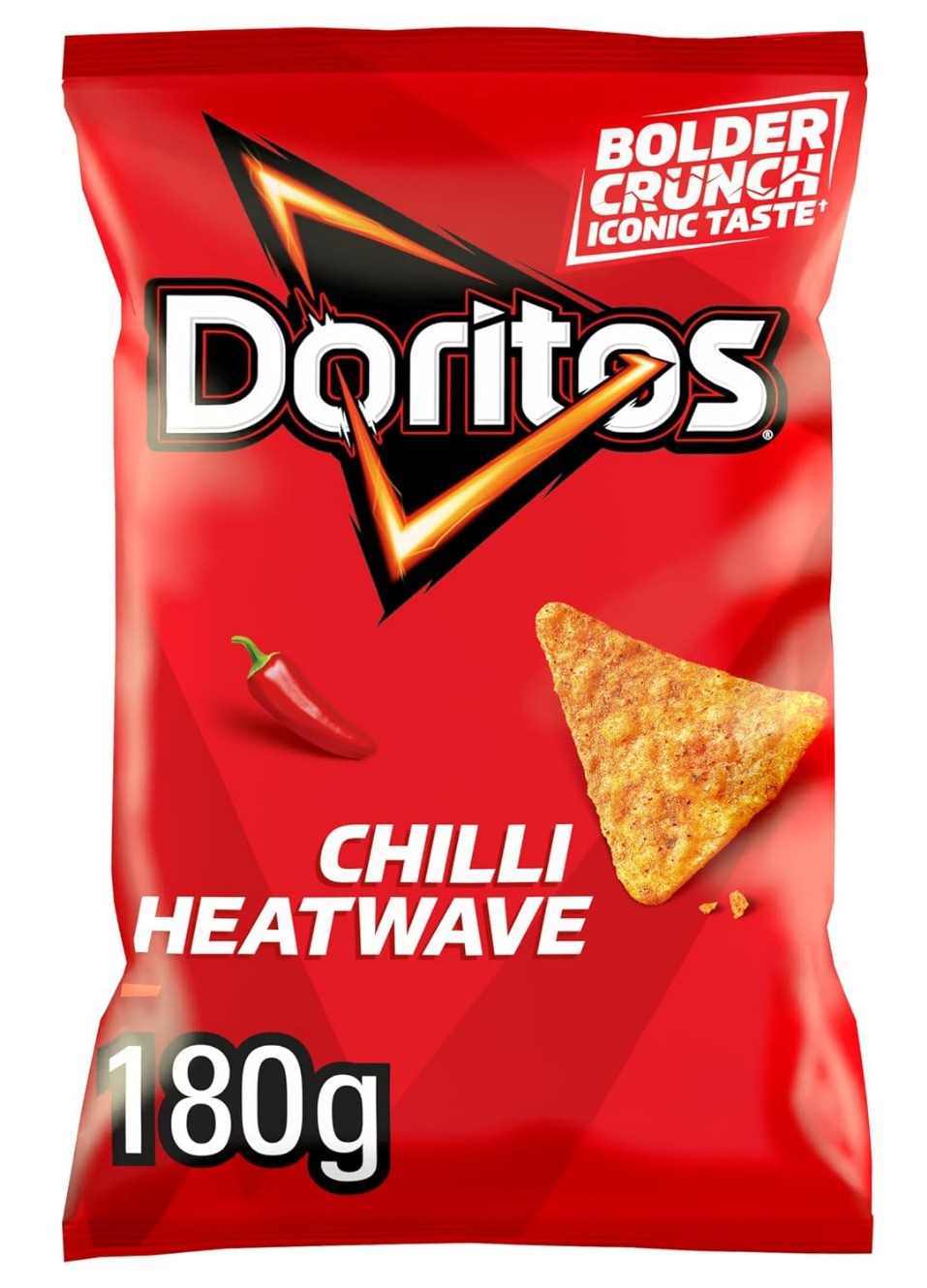 3 x Doritos Chilli Heatwave Tortilla Chips Sharing Bag Crisps 180g - S&S £3.37