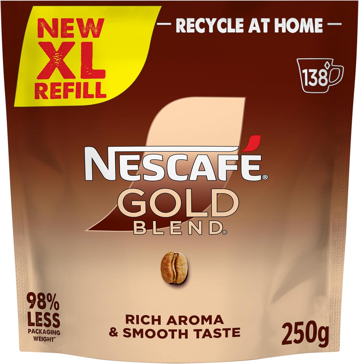 Nescafé Gold Blend XL Refill Coffee 250g (138 Cups) - S&S £5.70 / £5.10