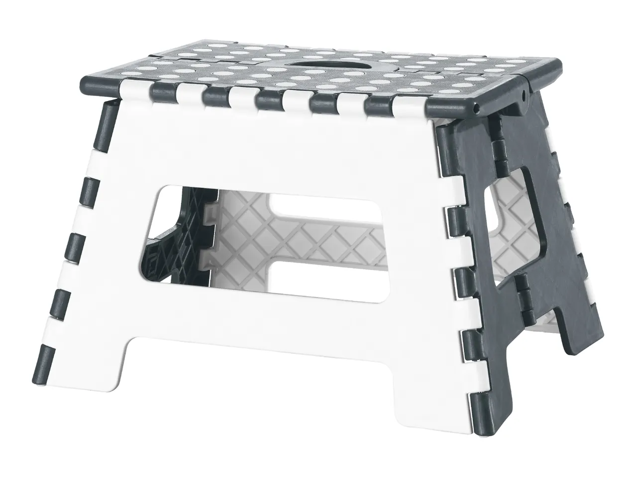 LIVARNO Grey & White / Blue Folding Step Stool