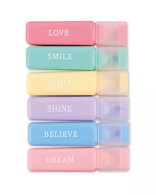PEMBROOK Student Revision 6 Pack Highlighters