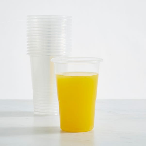 Pack of 15 Plastic Half Pint Tumblers - free C&C only