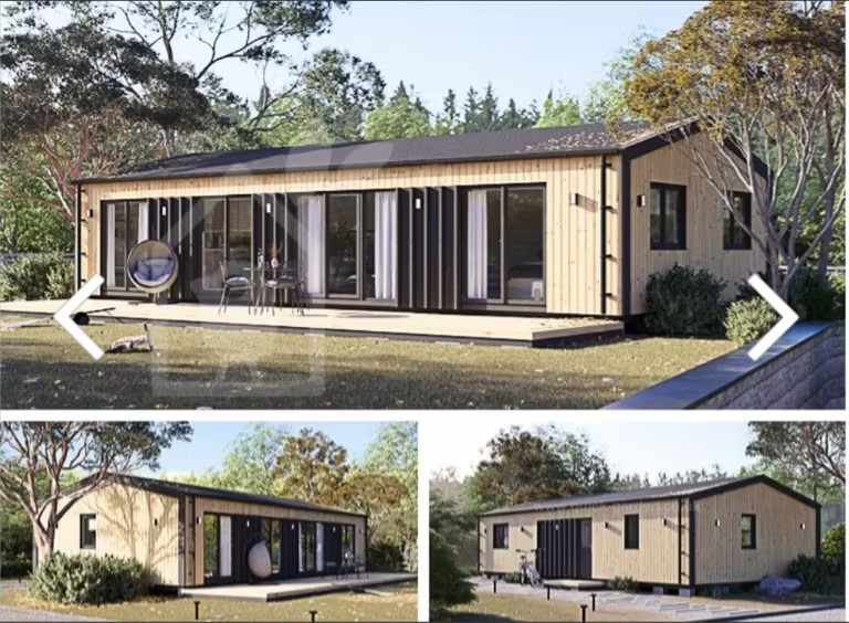 Insulated Granny Annexe , Double Glazing, NICOLE M (44 mm + Cladding), 12.7x6.2 m (42'x20'), 68 m² (UK Mainland)