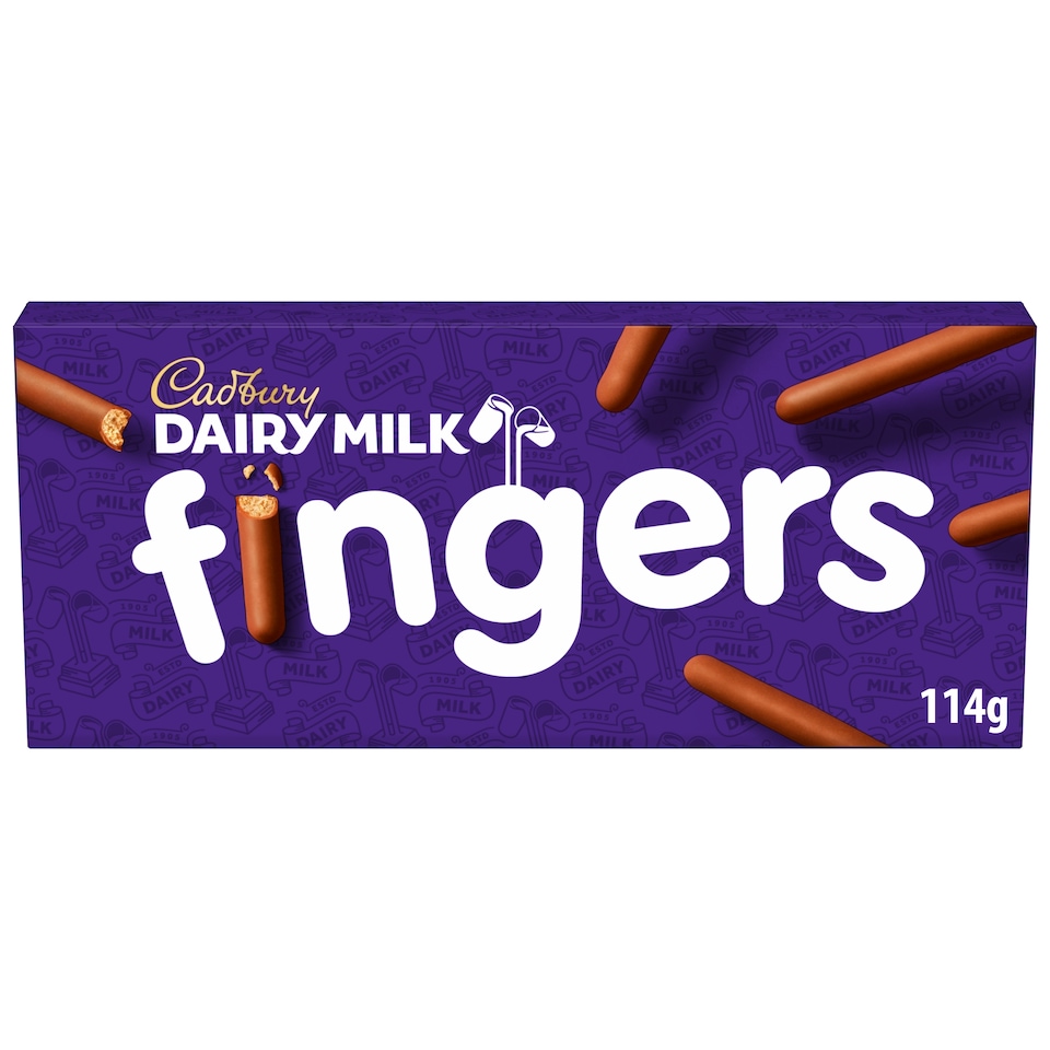 Cadbury Dairy Milk / White Chocolate Fingers Biscuits 114g (Clubcard price)