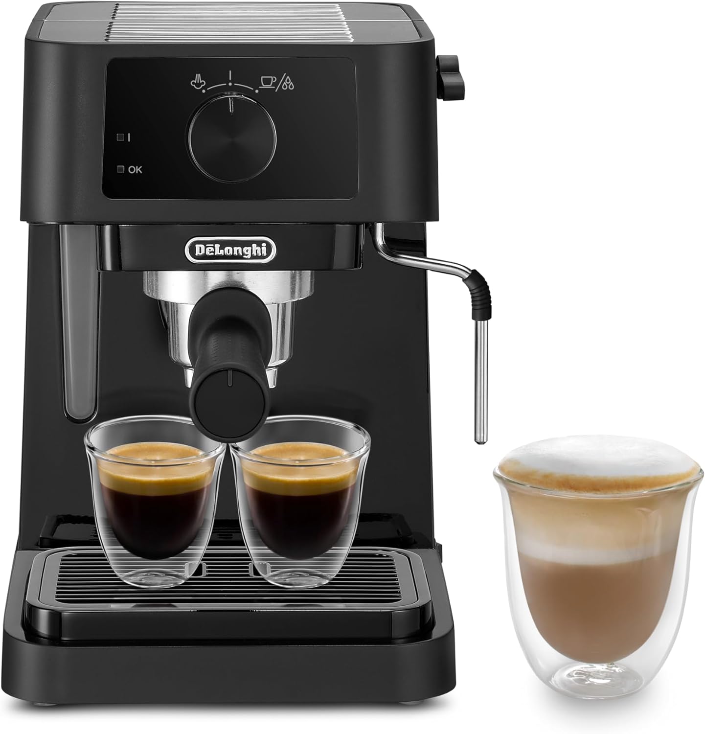 De'Longhi Stilosa - Manual Espresso Machine w/ Manual Milk Frother Black