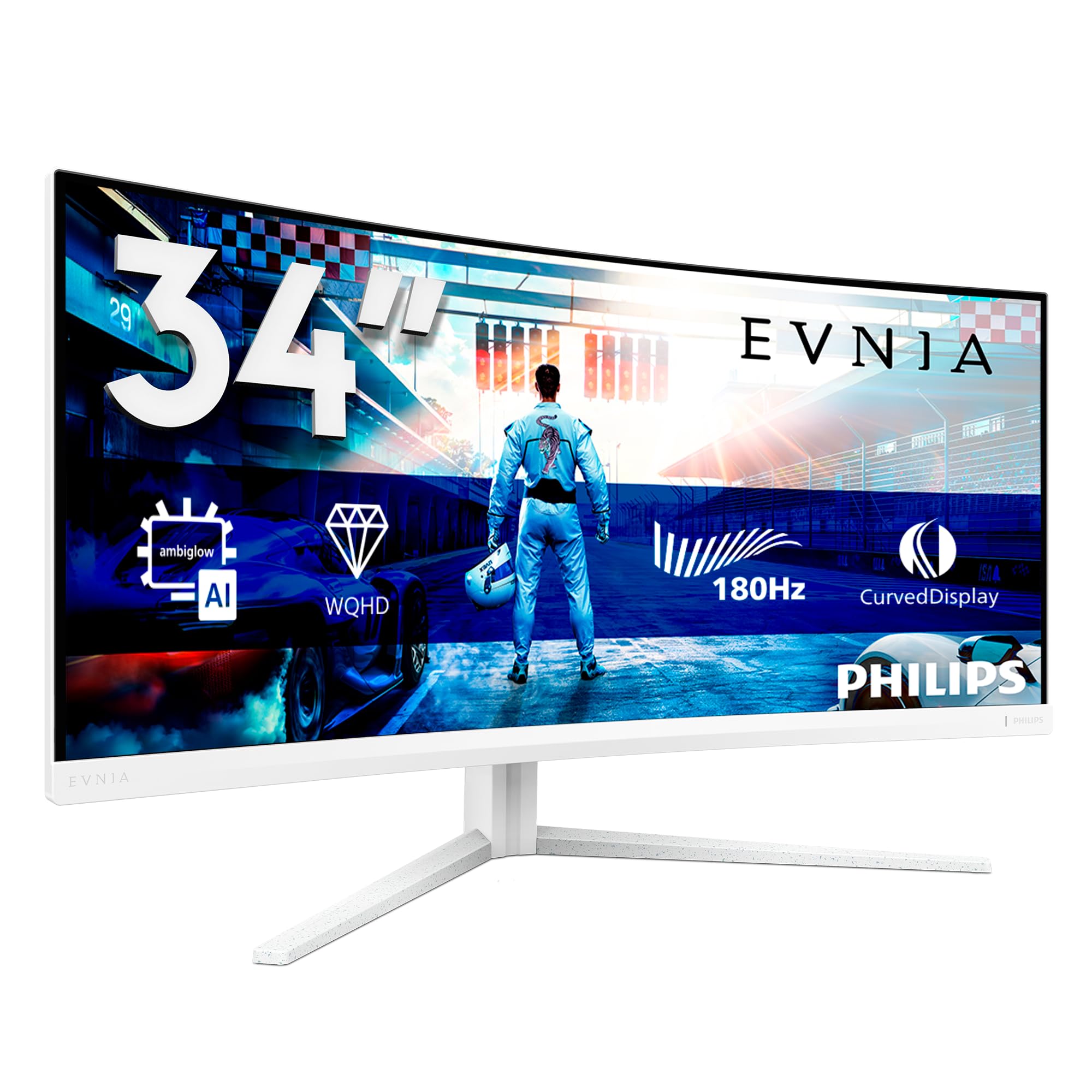Philips Evnia 34M2C5501A - 34 inch WQHD Curved Gaming Monitor - Sold and Despatched by DISCOUNT-DIRECT