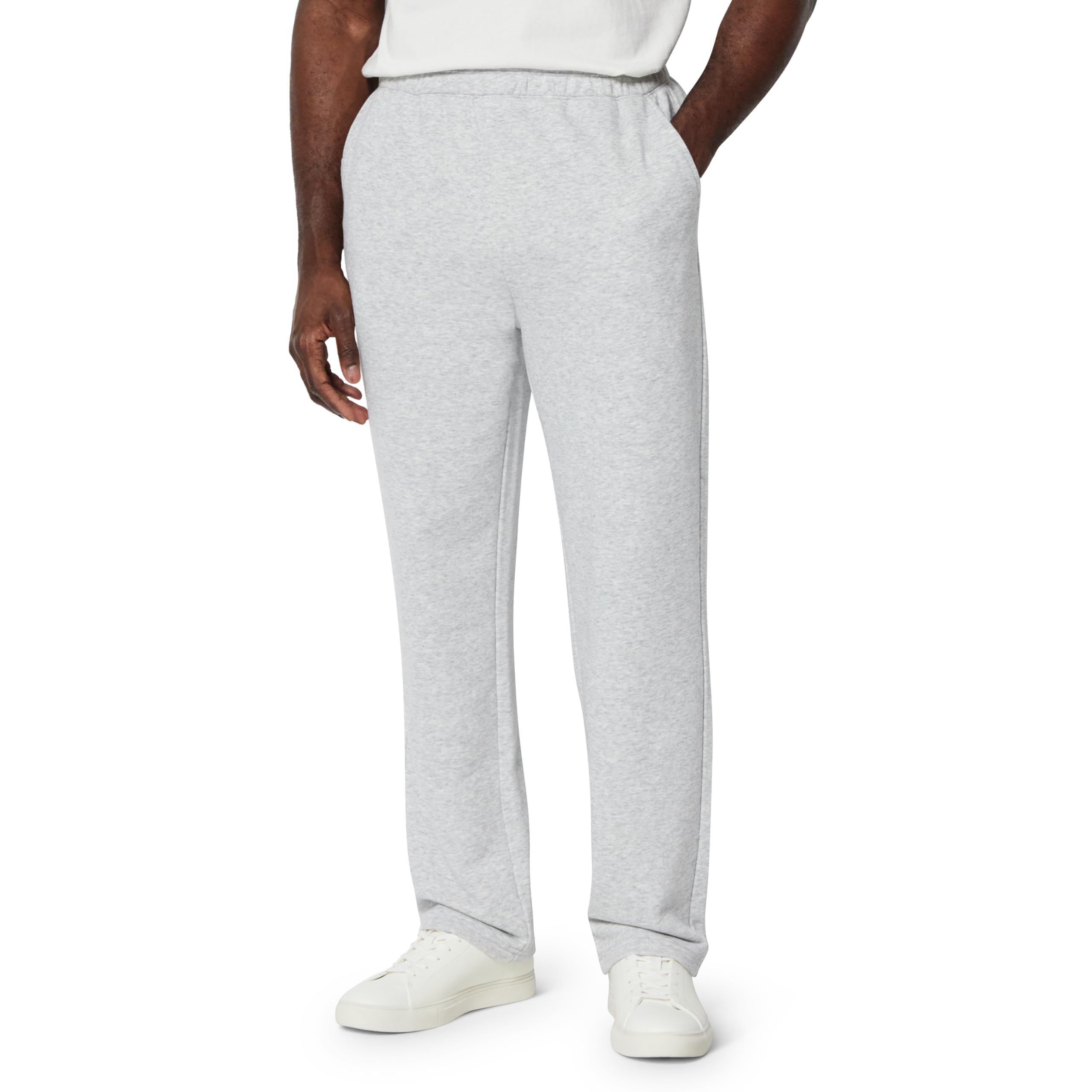 Amazon Essentials Men's Regular-Fit Soft Cotton Open-Hem Sweatpants Size L (Black £5.72)