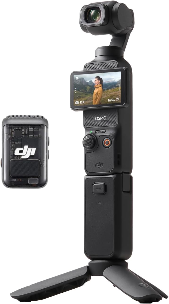 DJI Osmo Pocket 3 Creator Combo, Vlogging Camera With 1" CMOS & 4K/120fps - Like New - Discount at Checkout - Sold by Amazon Resale