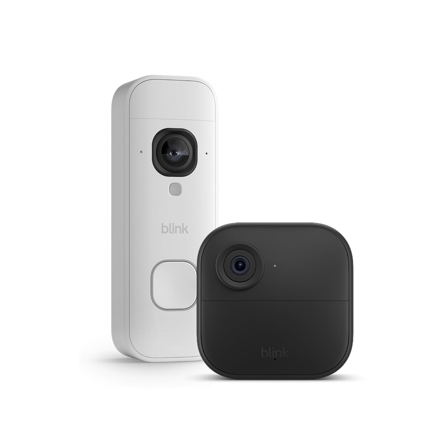 Blink Outdoor 4 Camera with Blink Battery Video Doorbell 2K+ (White), Sync Module Core included