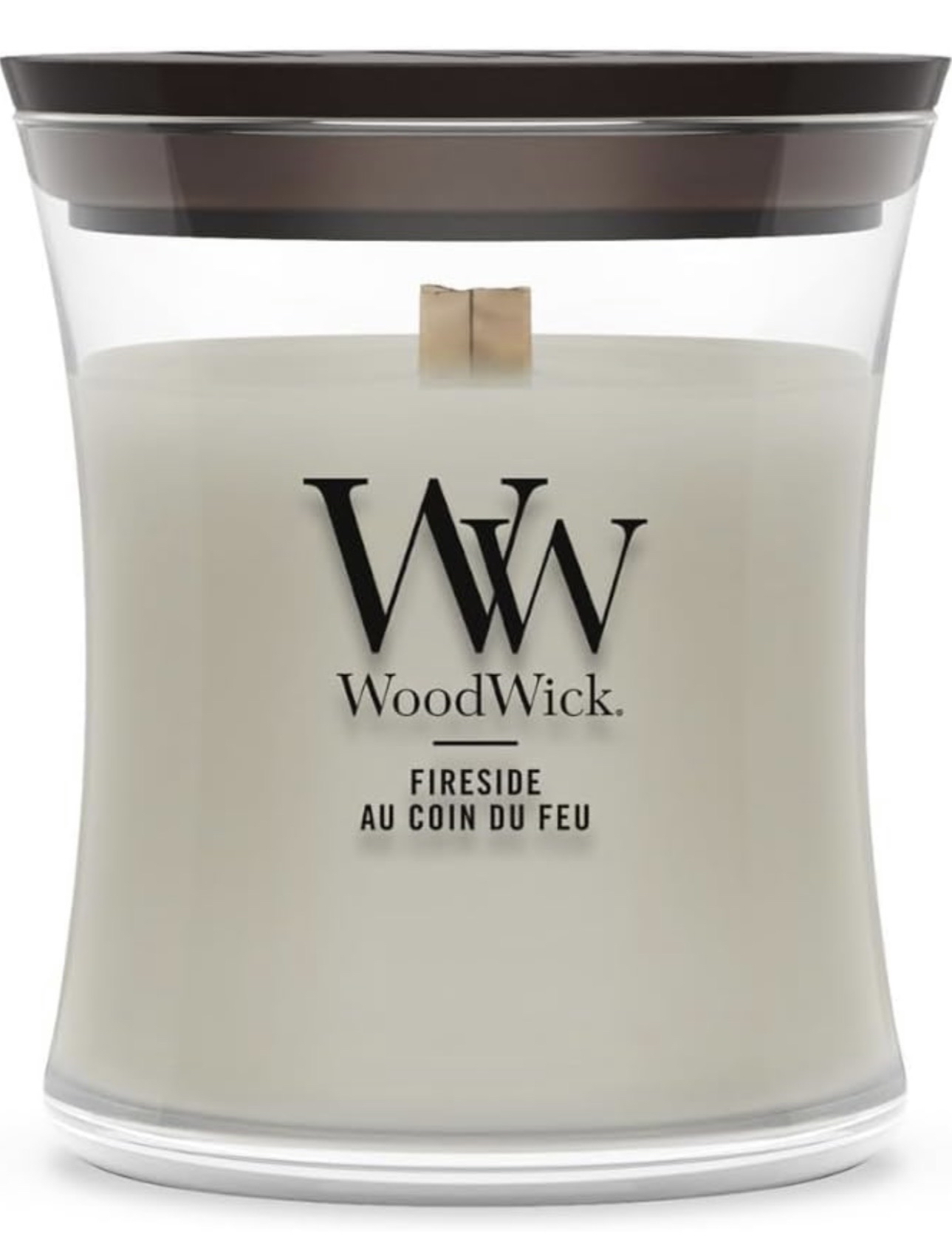 WoodWick Scented Candle with Crackling Wick | Fireside Mini Hourglass Candle - £5.22 / £4.67 S&S