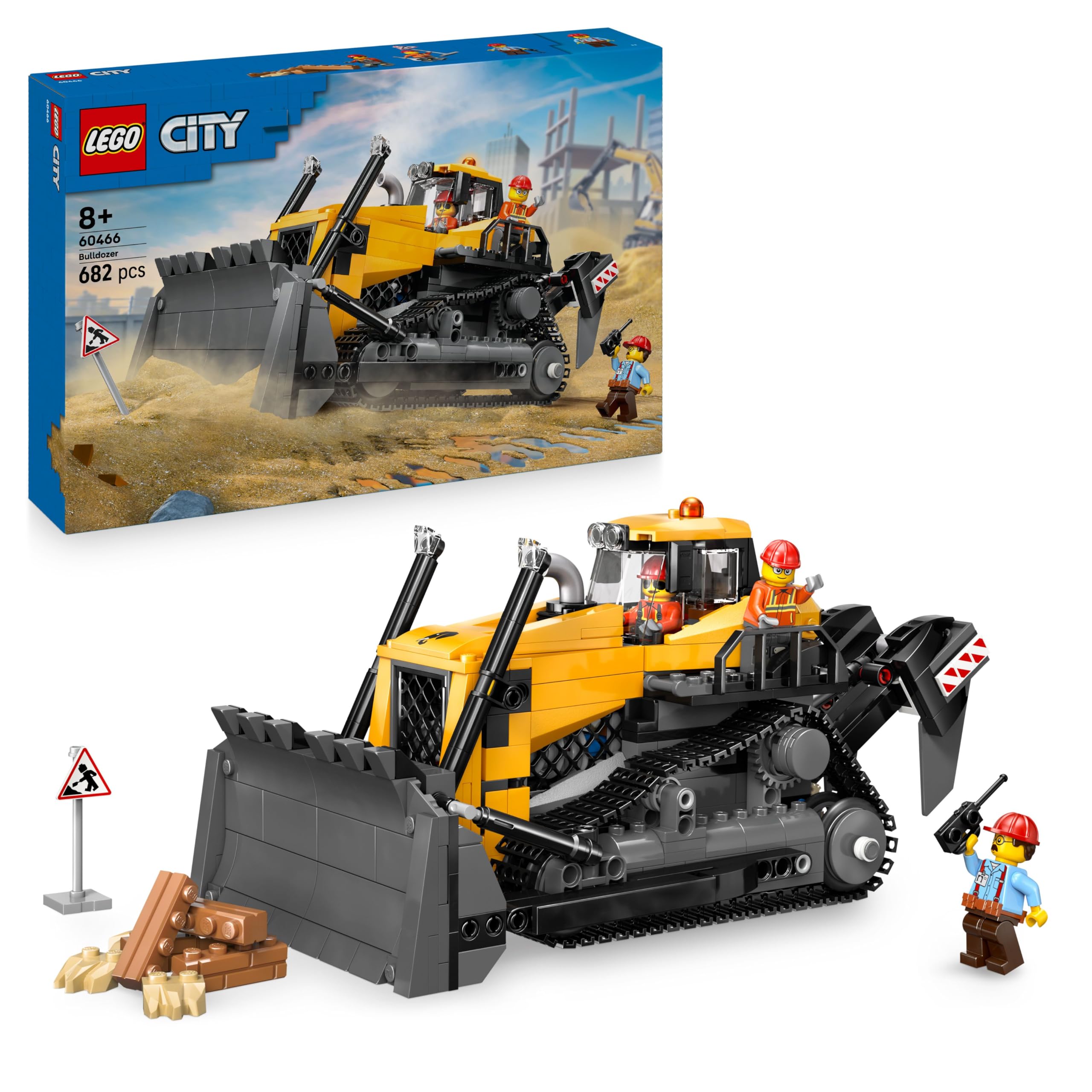 LEGO City Yellow Bulldozer Toy - 60466