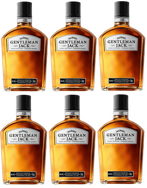 6x Jack Daniel's Gentleman Jack Tennessee Whiskey 70cl (6 for 4 = £17.66 Each)