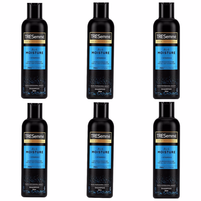 TRESemmé Rich Moisture Shampoo 6 x 300ml (£1.23 per Bottle) - S&S £6.80 / £5.60