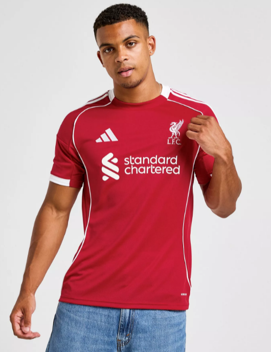 adidas Liverpool FC 2025/26 Home Shirt (Sizes XS - 3XL) - Free Click and Collect