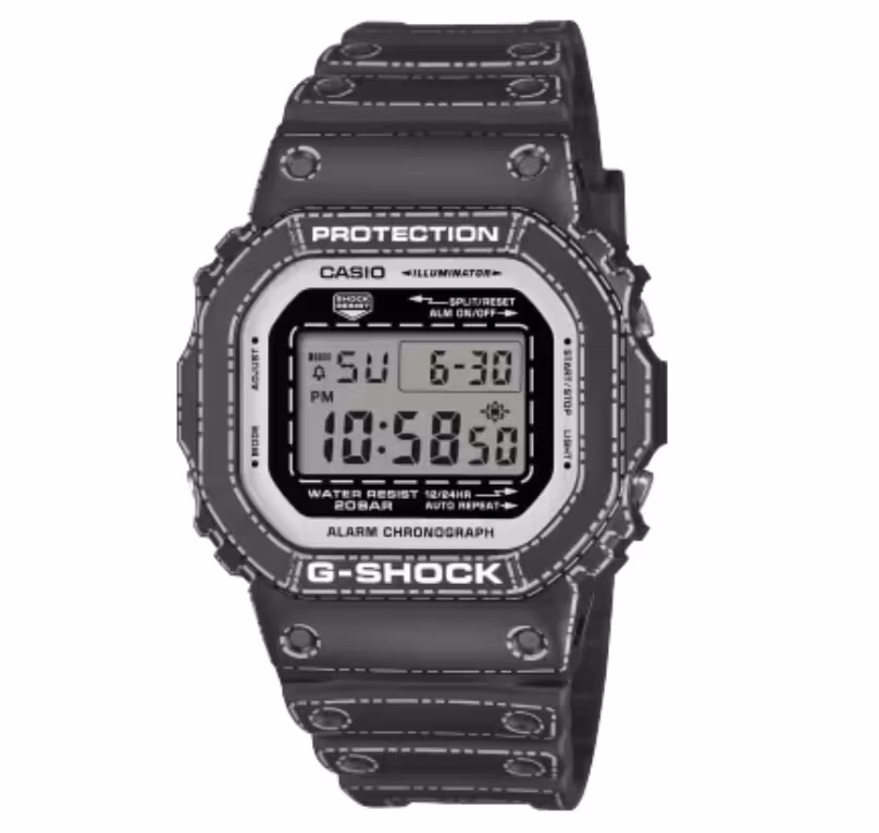 G-SHOCK DW-5600RGM-1 Origami Made in Japan Digital Watch, Black, Two Year Guarantee