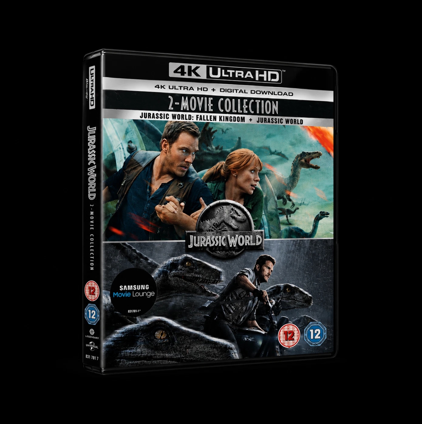 Jurasisic World Fallen Kingdom & Jurassic World 4K UHD Blu-Ray - Sold by Evaentertainment
