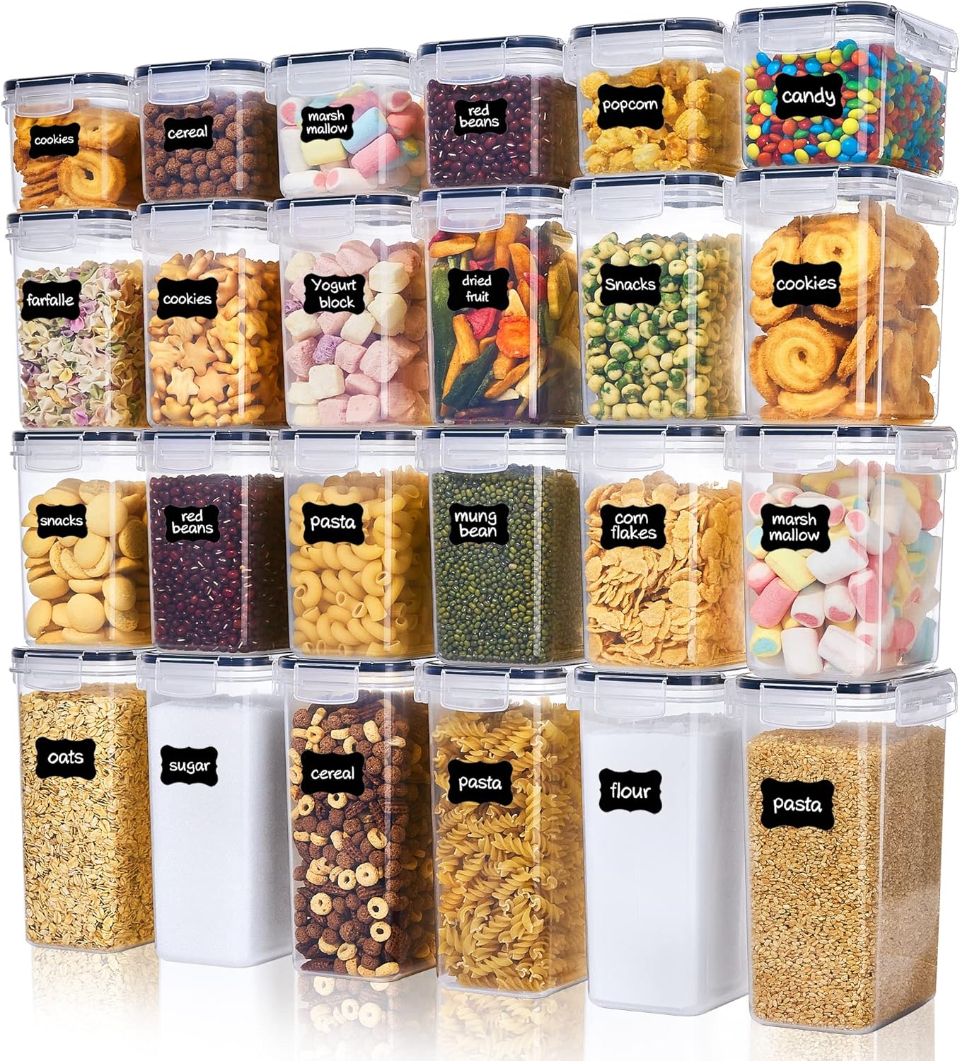 Vtopmart Set of 24 Airtight Food Storage Containers & Kitchen Storage Containers - Sold by YiHong Vision / FBA