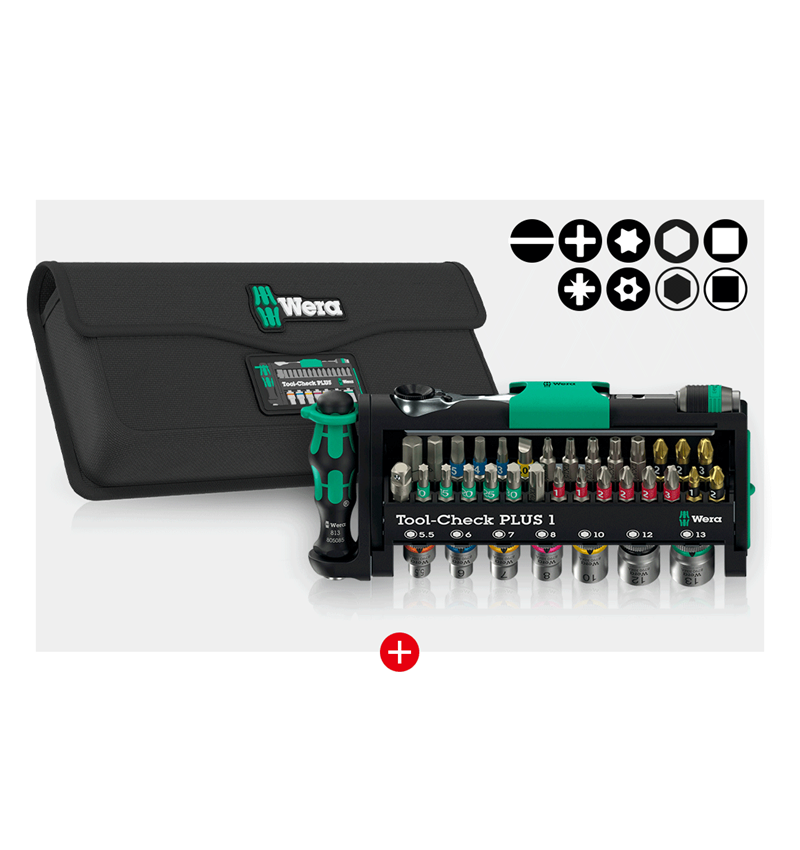 WERA Tool-Check PLUS 1 - Inc. Bag (Worth £25)