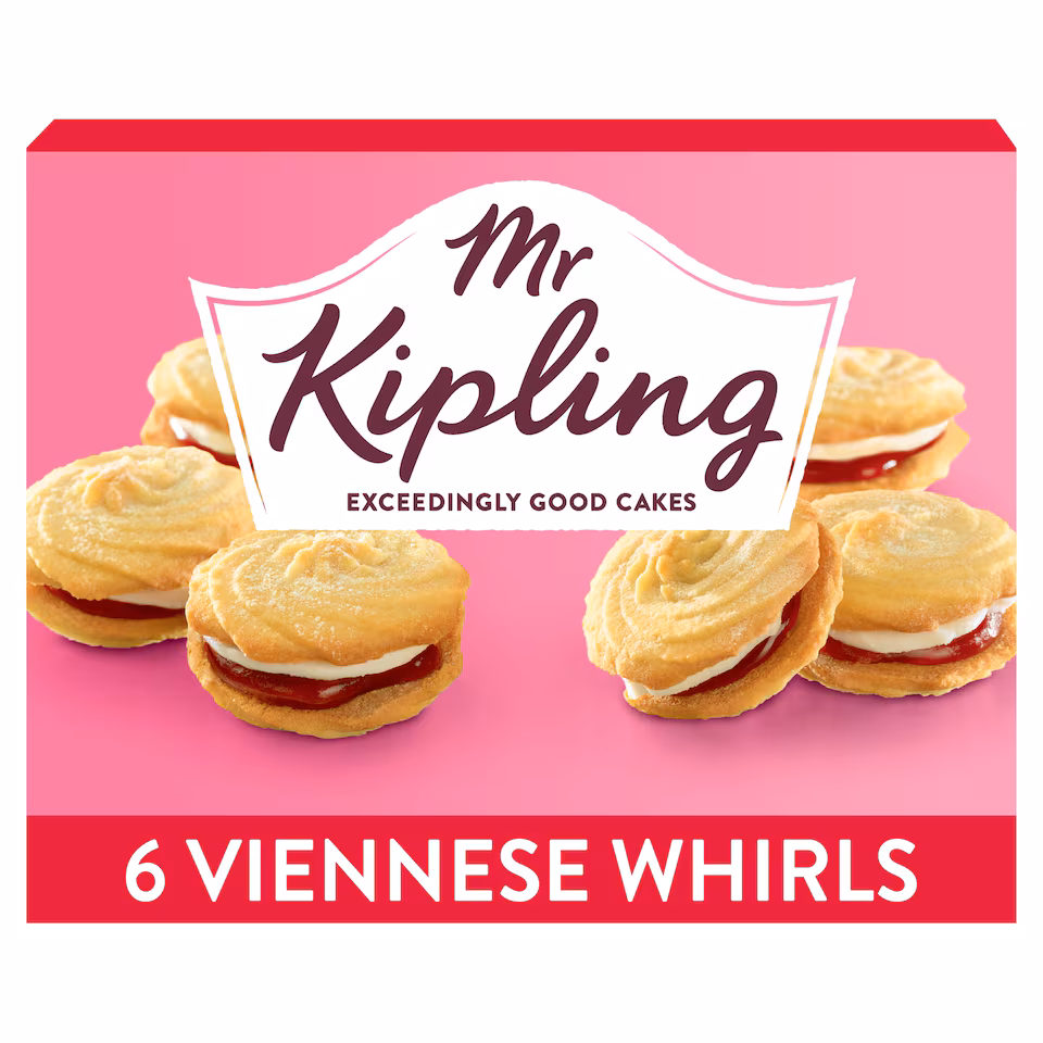 Mr Kipling Viennese Whirls Cakes 6 Pack - Clubcard Price